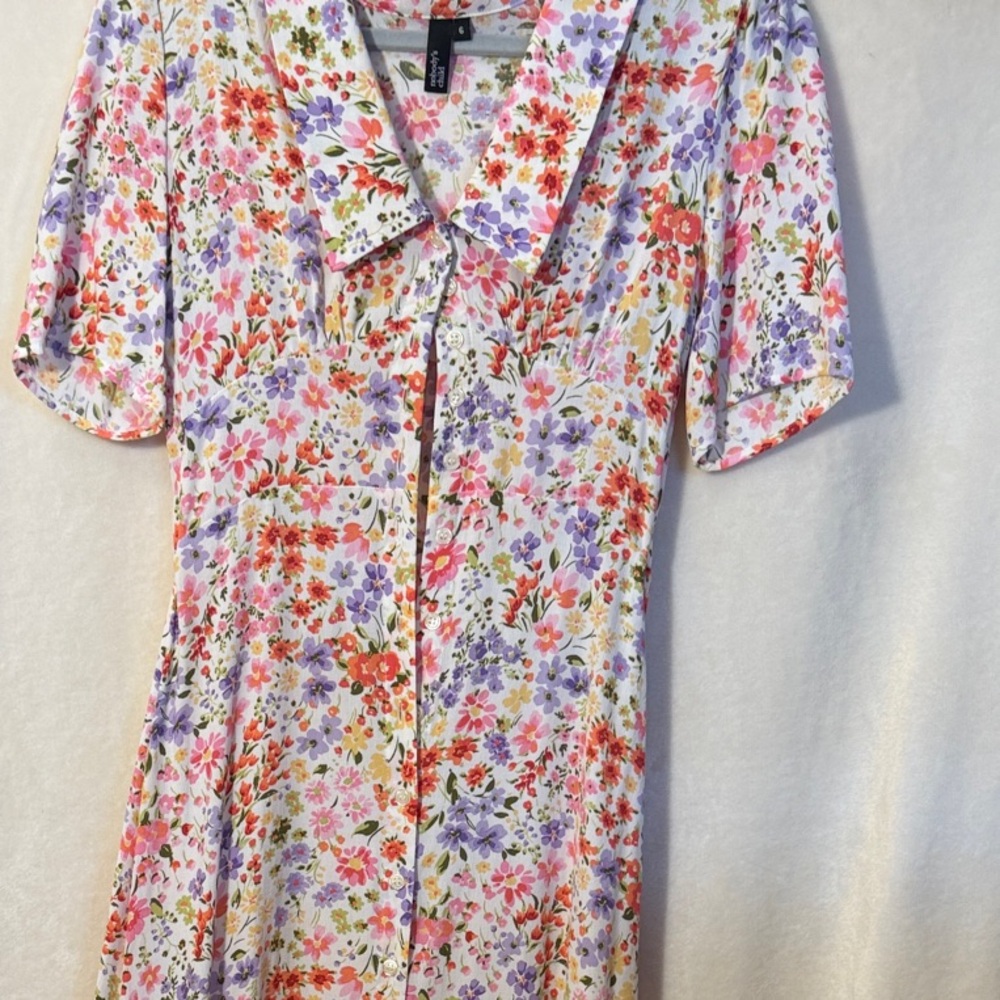 Floral Maxi Dress with Collar